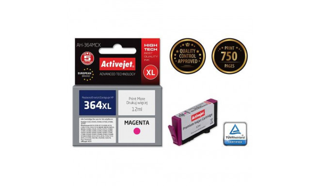 Activejet AH-364MCX ink (replacement for HP 364XL CB324EE; Premium; 12 ml; magenta)