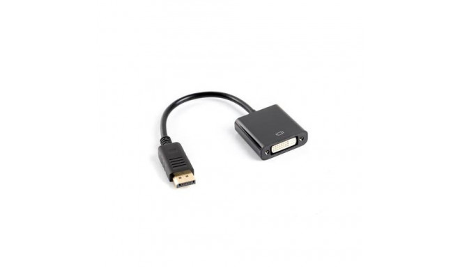 Lanberg AD-0007-BK video cable adapter 0.1 m DisplayPort DVI-D Black