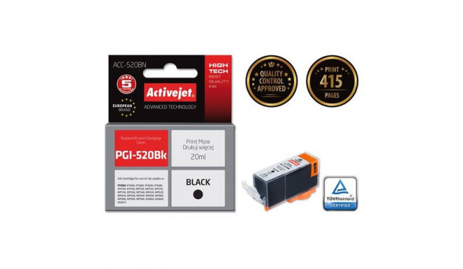 Activejet ACC-520BN ink (replacement for Canon PGI-520Bk; Supreme; 20 ml; black)