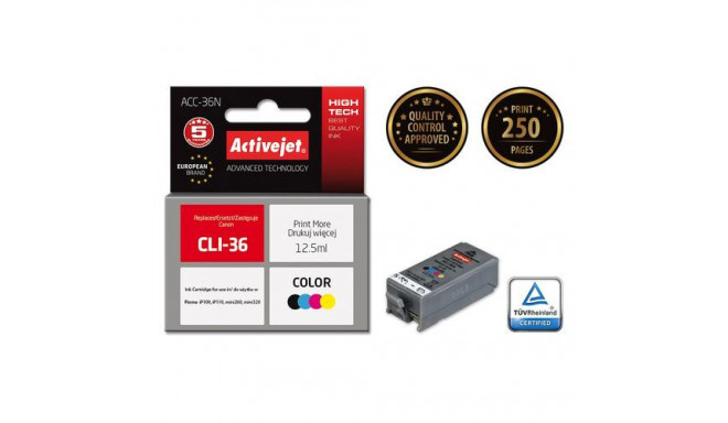 Activejet ACC-36N ink (replacement for Canon PGI-36; Supreme; 12.5 ml; color)