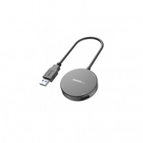 DUDAO 4in1 HUB USB splitter - 1x USB 3.2 Gen 1 / 3x USB 2.0 adapter with cable black (A15B) Wired US