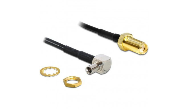 DeLOCK 88487 coaxial cable 1.45 m TS-9 SMA Black