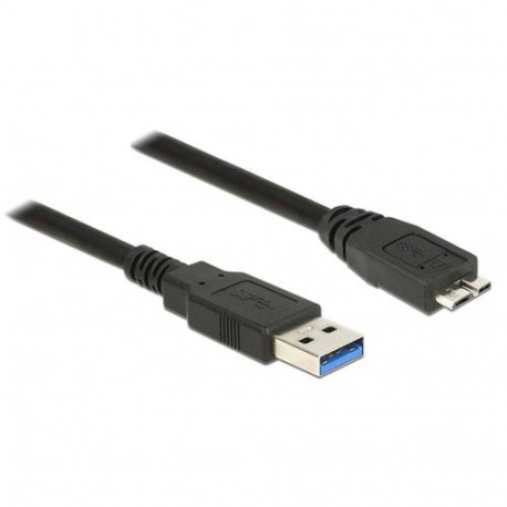 DeLOCK 85073 USB cable USB 3.2 Gen 1 (3.1 Gen 1) 1.5 m USB A Micro-USB B Black