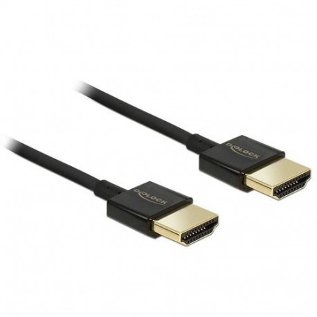 DeLOCK HDMI/HDMI, 0.5 m HDMI cable HDMI Type A (Standard) Black