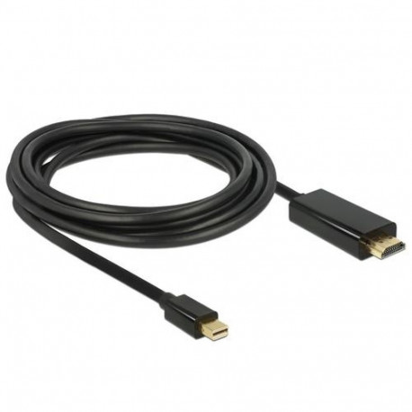 DeLOCK 83698 video cable adapter 1 m Mini DisplayPort HDMI Black