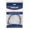 Intellinet Fiber Optic Patch Cable, OM4, LC/LC, 2m, Violet, Duplex, Multimode, 50/125 µm, LSZH, Fibr