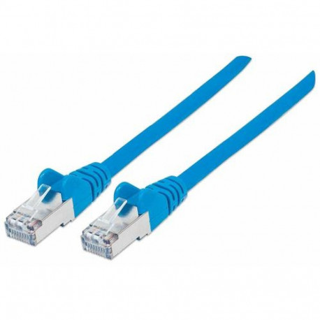 Intellinet Network Patch Cable, Cat7 Cable/Cat6A Plugs, 7.5m, Blue, Copper, S/FTP, LSOH / LSZH, PVC,