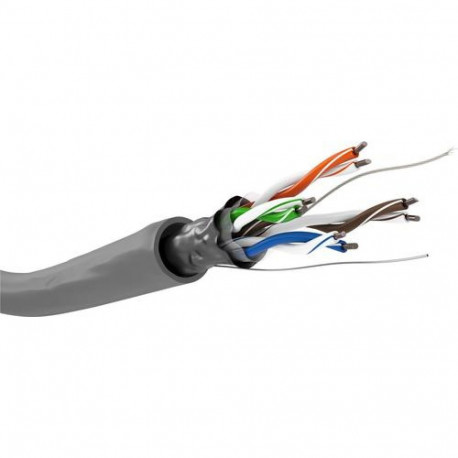 Goobay CAT 5e Network Cable, F/UTP, grey, 100m