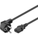 Goobay Angled IEC Cord, 1.5 m, Black