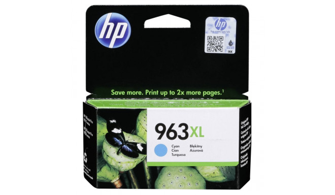 HP 963XL ink.  azurová (3JA27AE)