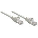 Intellinet Network Patch Cable, Cat6, 15m, Grey, CCA, U/UTP, PVC, RJ45, Gold Plated Contacts, Snagle