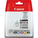 Canon PGI-580BK/CLI-581 BK/C/M/Y Pigment + Ink Cartridge Multi Pack
