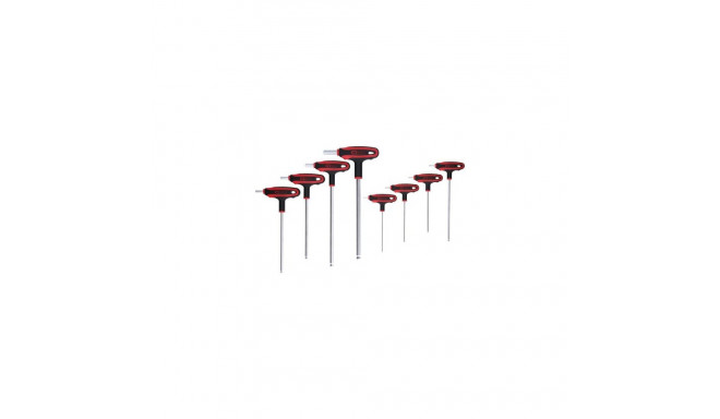 KS Tools 151.8155 hex key T-handle hex key set 8 pc(s)