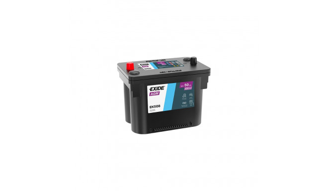 Exide AGM 50Ah 800A 260x173x206-+