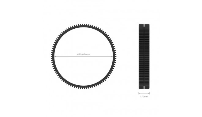 SmallRig 3293 Î¦72 Î¦74 Seamless Focus Gear Ring