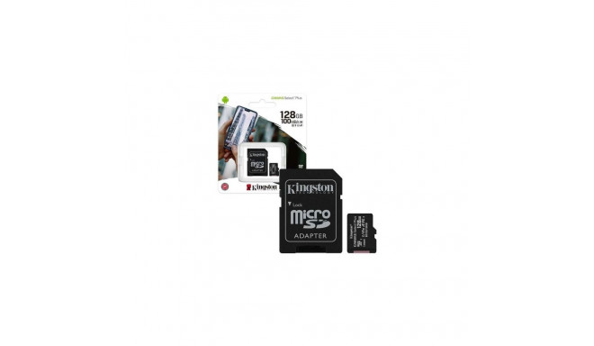 Kingston MicroSD Card Canvas Select Plus 128GB Class 10 + Adapter (SDCS2/128)