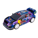 NIKKO R/C car Night Mode - M-Sport Ford Puma Hybrid Rally1 #19 Loeb, scale 1:18