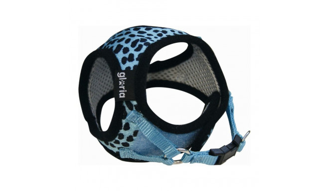 Suņu drošības siksna Gloria Leoparda 17-22 cm Zils XS izmērs