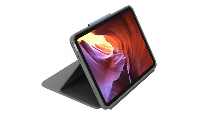 Logitech Rugged Folio - keyboard and folio case iPad 10th generation graphite QWERTZ DE
