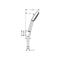 Käsiduši ja dušivooliku komplekt Hansgrohe Pulsify S 24301000, kroom.
