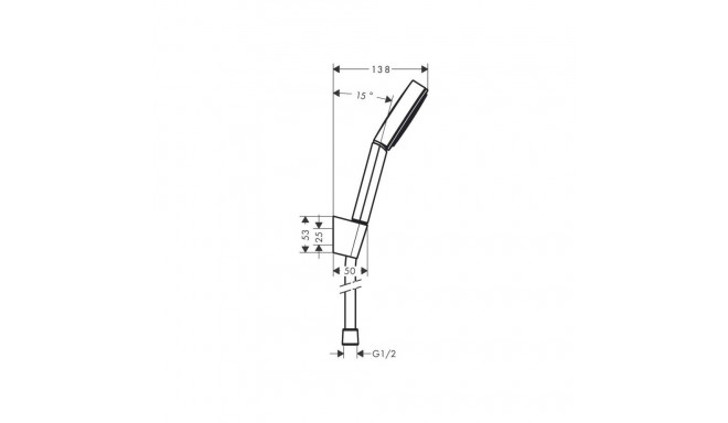 Hansgrohe Pulsify S 24301000 käsidušš ja dušivooliku komplekt, kroom
