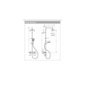 Shower system HANSGROHE VERNIS SHAPE 230 1JET: rain and hand shower, thermostatic mixer.