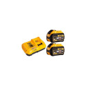 Dewalt Xr FlexVolt komplekt DCB118 laadija + 2 DCB547 Xr FlexVolt 9,0Ah akud (DCB118X2-QW)