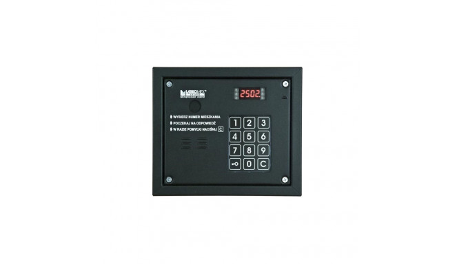 Laskomex CP-2503R must audio paneel RFID võtmelugejaga