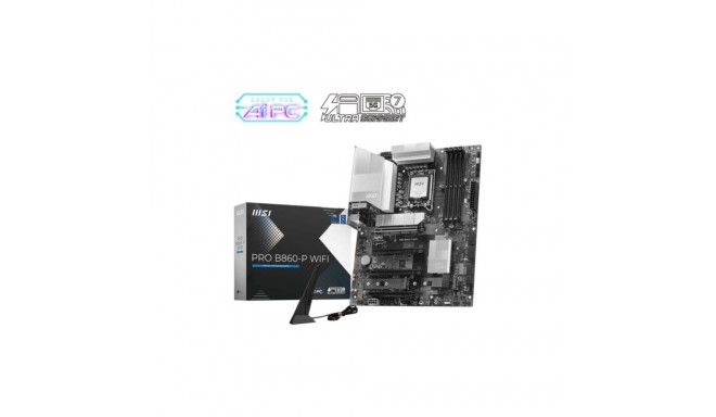 MSI Mainboard||Intel B860 Express|LGA1851|ATX|Memory DDR5|Memory slots 4|2xPCI-Express 4.0 1x|1xPCI-