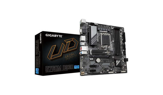 Gigabyte Mainboard||Intel B760 Express|LGA1700|Micro-ATX|Memory DDR5|Memory slots 4|2xPCI-Express 3.