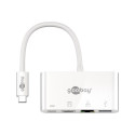 Goobay USB-C Multiport Adapter (HDMI + Ethernet, PD) 62105 White