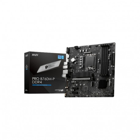 MSI PRO B760M-P DDR4 Processor family Intel, Processor socket LGA1700, DDR4 DIMM, Memory slots 4, Su