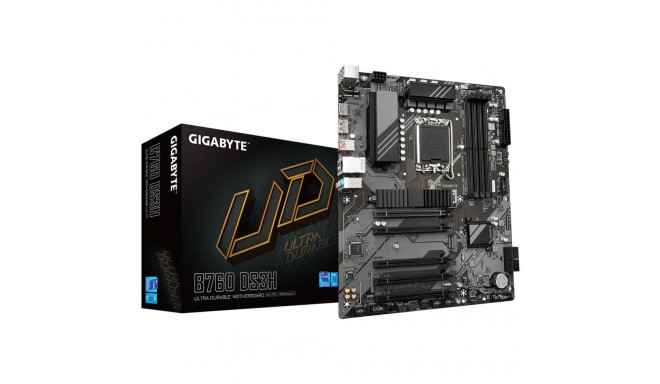 Gigabyte B760 DS3H 1.0 M/B Processor family Intel, Processor socket LGA1700, DDR5 DIMM, Memory slots