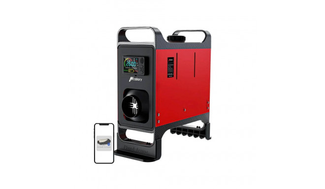 Hcalory Parking heater HCALORY HC-A02, 8 kW, Diesel, Bluetooth (red)