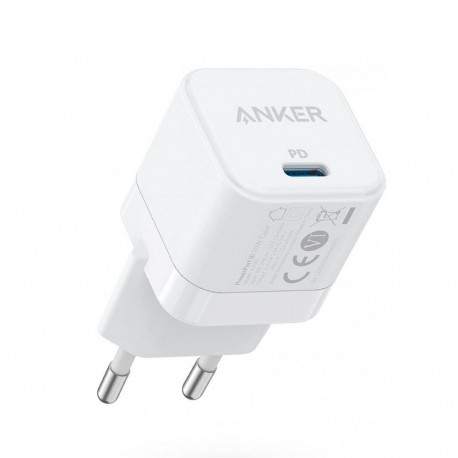 Anker vooluadapter 20W 1C Cube, valge