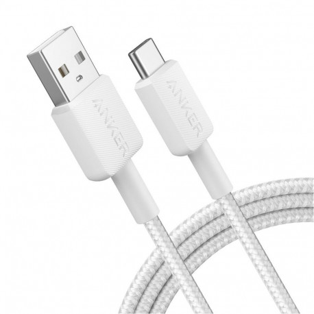 Anker 322 USB-A to USB-C Cable Nylon, 1.8M, White |