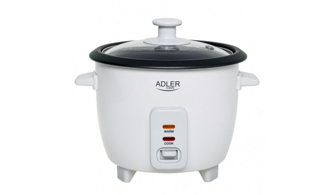 Adler Rice Cooker | AD 6418 | 300 W | 0.6 L | Number of programs 2 | White