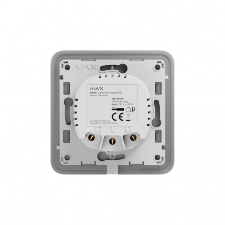 AJAX SMART HOME LIGHTCORE 2GANG/45111 White