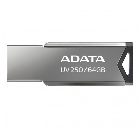 Adata mälupulk 64GB UV250 USB 2.0, hõbedane