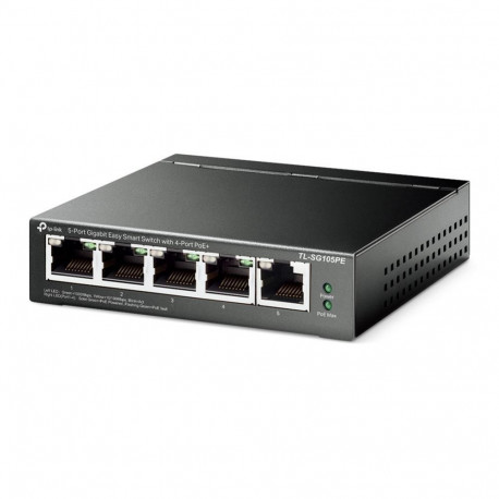 TP-Link Switch||TL-SG105PE|Desktop/pedestal|5x10Base-T / 100Base-TX / 1000Base-T|PoE ports 4|TL-SG10