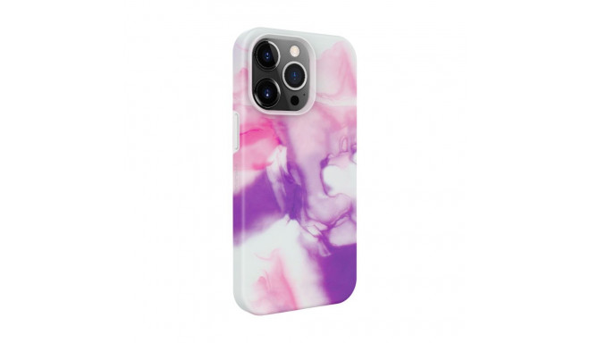 Evelatus Apple iPhone 15 Pro Max Premium Silicone case Customized Print Purple