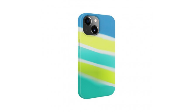 Evelatus Apple iPhone 15 Plus Silicone case Multi-Colored Yellow Green