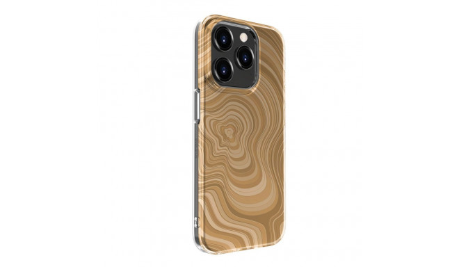 Evelatus Apple iPhone 15 Pro PC Customized Print Design Desert Gold
