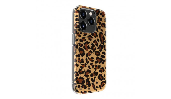 Evelatus Apple iPhone 15 Pro PC Customized Print Design Leopard