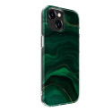 Evelatus Apple iPhone 15 Plus PC Customized Print Design Marble Green