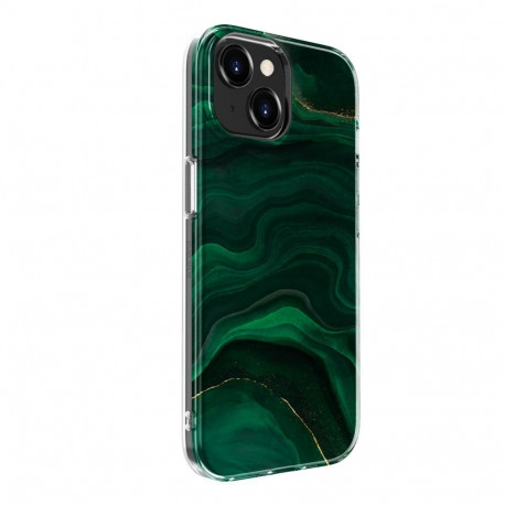 Evelatus Apple iPhone 15 PC Customized Print Design Marble Green