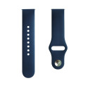 Evelatus 20mm Silicone Loop Watch Straps (130mm M/L) Blue