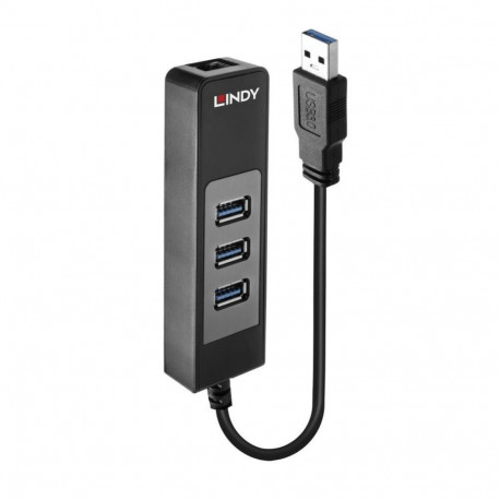 LINDY I/O HUB USB3 & LAN ADAPTER/43176