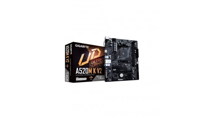 Gigabyte A520M K V2 1.0 M/B Processor family AMD, Processor socket AM4, DDR4 DIMM, Memory slots 2, S