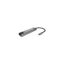 Natec Multi-Port Adapter Fowler Go 0.15 m, Slate, USB Type-C